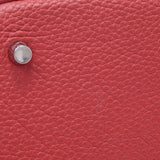 HERMES Hermes Picotan Lock MM Rouge Glass (Red) Silver Bracket □ Q -engraved (around 2013) Ladies Toryon Lemance Handbag AB Rank Used Ginzo