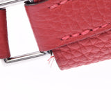 HERMES Hermes Picotan Lock MM Rouge Glass (Red) Silver Bracket □ Q -engraved (around 2013) Ladies Toryon Lemance Handbag AB Rank Used Ginzo