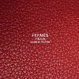 HERMES Hermes Picotan Lock MM Rouge Glass (Red) Silver Bracket □ Q -engraved (around 2013) Ladies Toryon Lemance Handbag AB Rank Used Ginzo