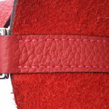 HERMES Hermes Picotan Lock MM Rouge Glass (Red) Silver Bracket □ Q -engraved (around 2013) Ladies Toryon Lemance Handbag AB Rank Used Ginzo