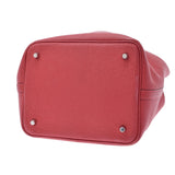 HERMES Hermes Picotan Lock MM Rouge Glass (Red) Silver Bracket □ Q -engraved (around 2013) Ladies Toryon Lemance Handbag AB Rank Used Ginzo