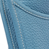 HERMES Hermes Evrin 3 GM Blue Jean Silver Bracket □ N engraved (around 2010) Unisex Toryon Remance Shoulder Bag B Rank used Ginzo