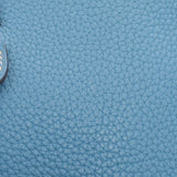 HERMES Hermes Evrin 3 GM Blue Jean Silver Bracket □ N engraved (around 2010) Unisex Toryon Remance Shoulder Bag B Rank used Ginzo