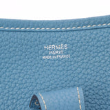 HERMES Hermes Evrin 3 GM Blue Jean Silver Bracket □ N engraved (around 2010) Unisex Toryon Remance Shoulder Bag B Rank used Ginzo