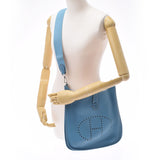 HERMES Hermes Evrin 3 GM Blue Jean Silver Bracket □ N engraved (around 2010) Unisex Toryon Remance Shoulder Bag B Rank used Ginzo