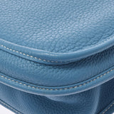 HERMES Hermes Evrin 3 GM Blue Jean Silver Bracket □ N engraved (around 2010) Unisex Toryon Remance Shoulder Bag B Rank used Ginzo