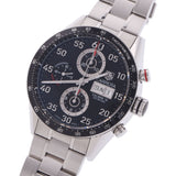 TAG HEUER Taghoier Carrella Chronometer CV2A10.BA0796 Men's SS Watch Automatic Black Dial A Rank Used Ginzo