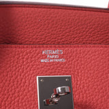 HERMES Hermes Birkin 40 Bougainville (red) Silver metal □ O engraved (around 2011) Unisex Toryon Lemance Handbag AB Rank Used Ginzo