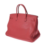 HERMES Hermes Birkin 40 Bougainville (red) Silver metal □ O engraved (around 2011) Unisex Toryon Lemance Handbag AB Rank Used Ginzo