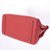 HERMES Hermes Birkin 40 Bougainville (red) Silver metal □ O engraved (around 2011) Unisex Toryon Lemance Handbag AB Rank Used Ginzo