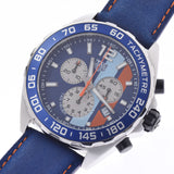 TAG HEUER TAG HEY Formula 1 Chronography Gulf Racing Special Caz101n男士SS/皮革表格石英蓝色表盘排名二手Ginzo