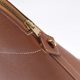 HERMES Hermes Bored 37 Gold Gold Bracket ○ X engraved (around 1994) Ladies Kushbell Handbag B Rank used Ginzo