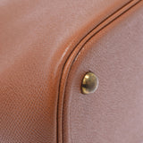 HERMES Hermes Bored 37 Gold Gold Bracket ○ X engraved (around 1994) Ladies Kushbell Handbag B Rank used Ginzo