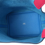 HERMES Hermes Picotan Lock PM Eclum Blue Fleider/Rose Mexico Silver Bracket Z engraved (around 2021) Ladies Toryon Lemance Swift Handbag New Ginzo