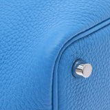 HERMES Hermes Picotan Lock PM Eclum Blue Fleider/Rose Mexico Silver Bracket Z engraved (around 2021) Ladies Toryon Lemance Swift Handbag New Ginzo