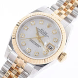 ROLEX Rolex Datejust 10P Diamond 179173NG Ladies YG/SS Watch Automatic Silver Shell Dial A Rank used Ginzo