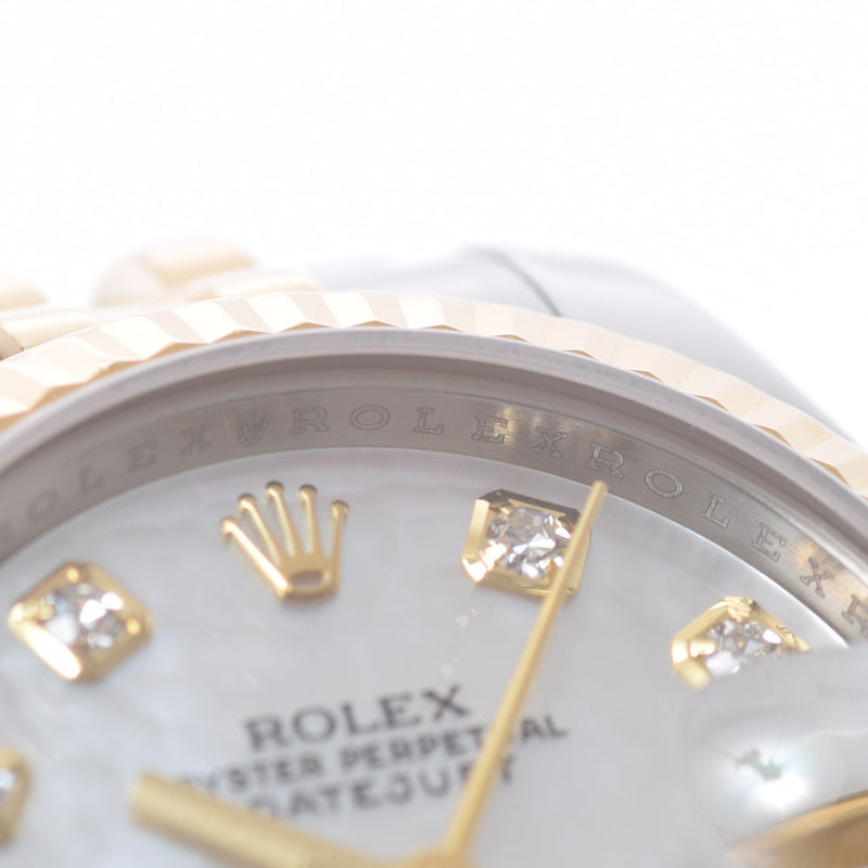 ROLEX Rolex Datejust 10P Diamond 179173NG Ladies YG/SS Watch Automatic Silver Shell Dial A Rank used Ginzo