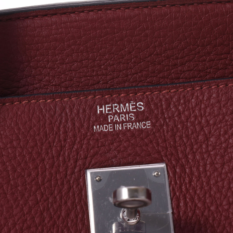 HERMES Hermes Birkin 40 Rouge Achid Silver Bracket □ L engraved (around 2008) Unisex Toryon Lemance Handbag A Rank used Ginzo