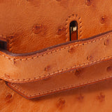 爱马仕爱马仕（Hermes Hermes Birkin）35橙色金支架□h雕刻（2004年左右）中性鸵鸟手袋均使用了Ginzo