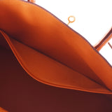 爱马仕爱马仕（Hermes Hermes Birkin）35橙色金支架□h雕刻（2004年左右）中性鸵鸟手袋均使用了Ginzo