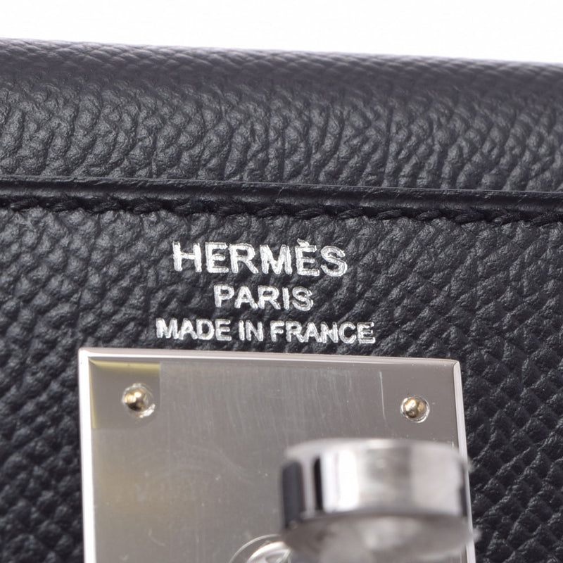 HERMES エルメス ケリー 28 2WAY 黒 シルバー金具 Z刻印(2021年頃) レディース ヴォーエプソン ハンドバッグ 新品 銀蔵