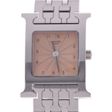 HERMES HERMES LAMBUSIS HH1.210女士SS Watch Quartz Pink Dial A等级使用Ginzo