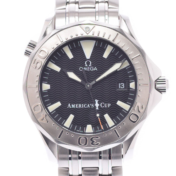 OMEGA Omega Sea Master 300 American Cup 2533.50 Men's WG/SS Watch Automatic Black Dial A Rank Used Ginzo
