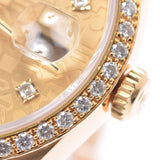 ROLEX Rolex Day Date 10P Diamond Bezel Diamond 18348A Men's YG Watch Automatic Champagne Dial A Rank used Ginzo