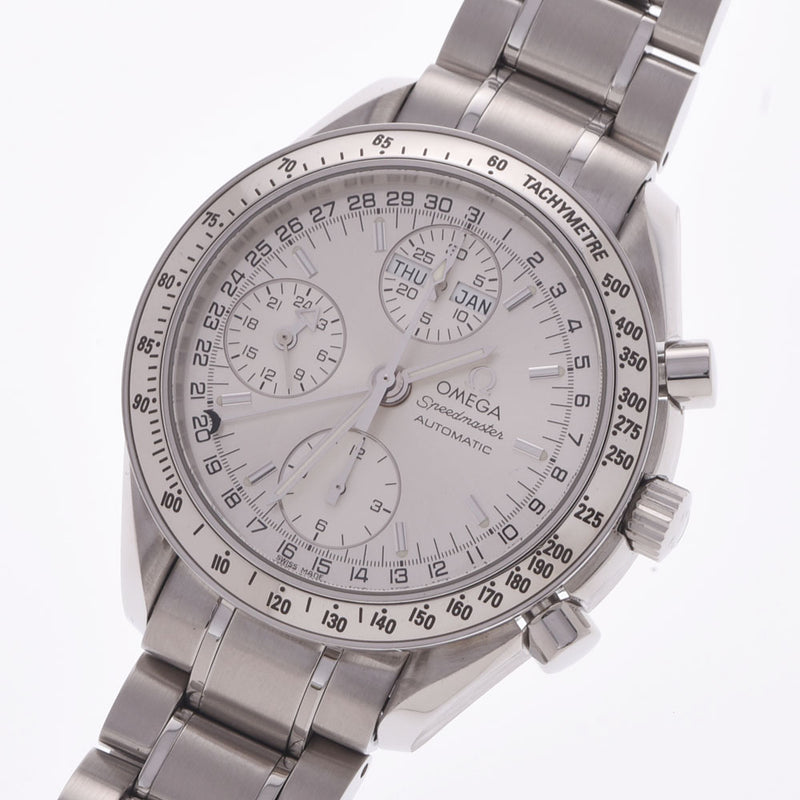 Omega Omega Speedmaster Daydate Tripur Calendar 3523.30 Men's SS Watch Automatic Silver Dial A Rank used Ginzo