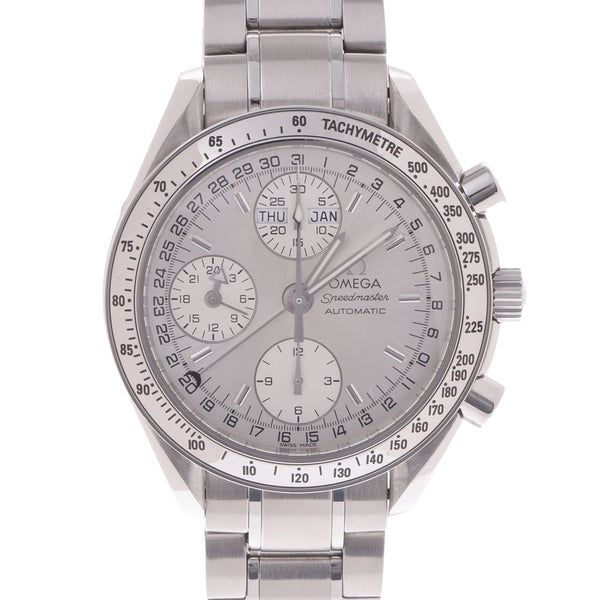 Omega Omega Speedmaster Daydate Tripur Calendar 3523.30 Men's SS Watch Automatic Silver Dial A Rank used Ginzo