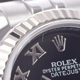 ROLEX ロレックス デイトジャスト 179174 レディース SS/WG 腕時計 自動巻き 黒文字盤 Aランク 中古 銀蔵