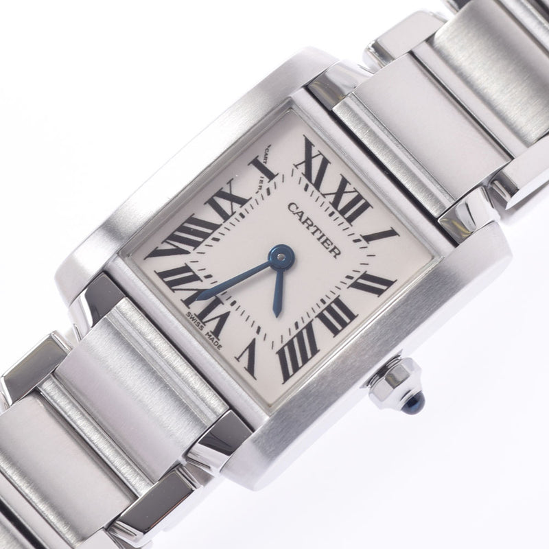 Cartier Cartier Tank Francis SM W51008Q3女士SS观看石英象牙表盘