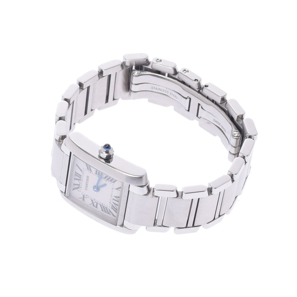 Cartier Cartier Tank Francis SM W51008Q3女士SS观看石英象牙表盘