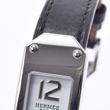 HERMES Hermes Keleadu Duble Tour KT1.210 Ladies SS/Leather Watch Quartz White Dial A Rank Used Ginzo