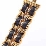 CHANEL Chanel Premiere Size M Ladies GP/Leather Watch Quartz Black Dial A Rank used Ginzo