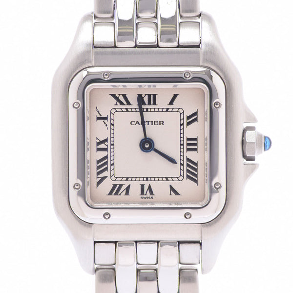 Cartier Cartier Pan Tail W25033P5 Ladies SS Watch Quartz Ivory Dial A Rank used Ginzo