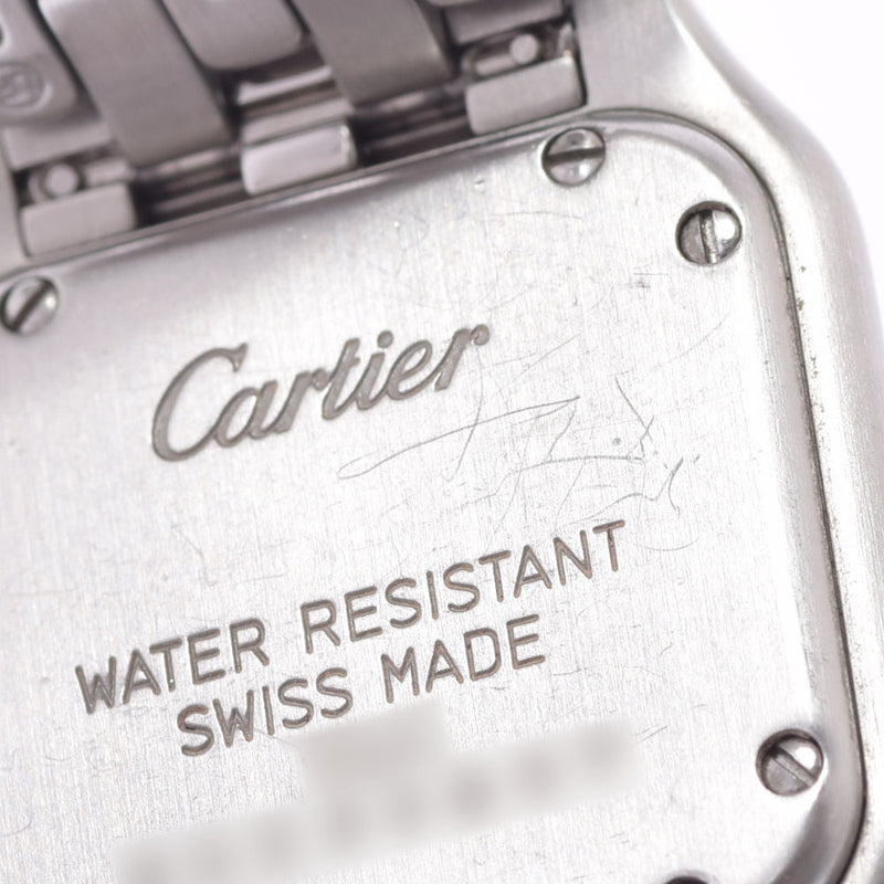 CARTIER カルティエ パンテール W25033P5 レディース SS 腕時計 クオーツ アイボリー系文字盤 Aランク 中古 銀蔵