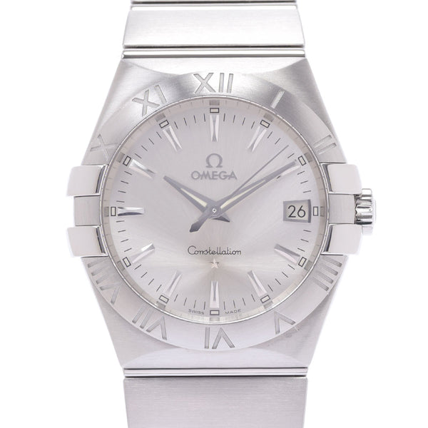 Omega Omega Constellation Brush 123.10.35.60.02.001 Boys SS Watch Quartz Silver Dial A Rank used Ginzo