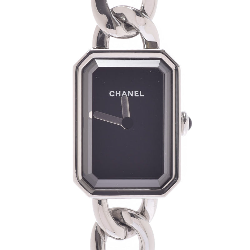 CHANEL Chanel Premiere New H3248 Ladies SS Watch Quartz Black Dial A Rank used Ginzo