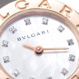 BVLGARI Bulgari Bulgari Bulgari Bulgari 12P Diamond BBP23SG Ladies SS/PG Watch Quartz White Shell Dial A Rank used Ginzo