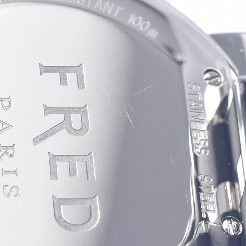 Fred Fred Gradiators Besel Diamond FD024311 Men's SS Watch Quartz Black/Silver Dial A Rank used Ginzo