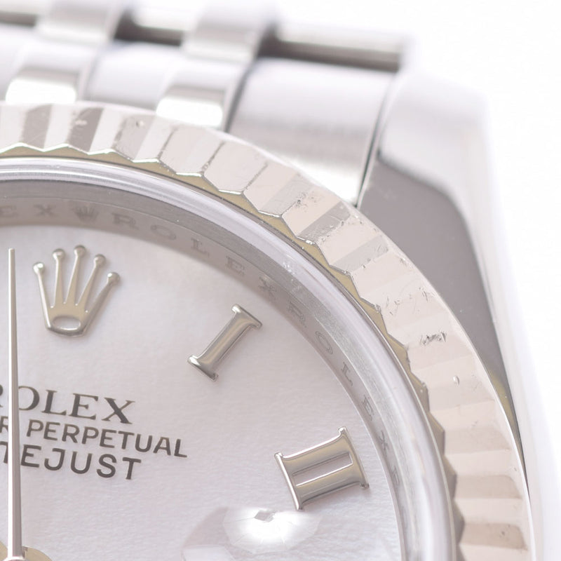 ROLEX ロレックス デイトジャスト 179174 レディース SS/WG 腕時計 自動巻き ピンクシェル文字盤 Aランク 中古 銀蔵