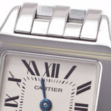 Cartier Cartier Santos Dumoiselle SM W25064Z5 Ladies SS Watch Quartz Silver Dial A Rank used Ginzo