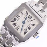 Cartier Cartier Cartier Santos Dumoiselle SM W25064Z5女士SS观看Quartz Silver Dial A Rank二手Ginzo