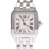 Cartier Cartier Santos Dumoiselle SM W25064Z5 Ladies SS Watch Quartz Silver Dial A Rank used Ginzo