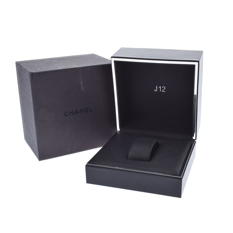 CHANEL シャネル J12 38mm ベゼルダイヤ H0969 メンズ 白セラミック/SS 腕時計 自動巻き 白文字盤 Aランク 中古 銀蔵