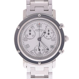 爱马仕爱马仕（Hermes Hermes）clipper Chrono CL1.310女士SS Watch Quartz White Dial A RANS使用Ginzo