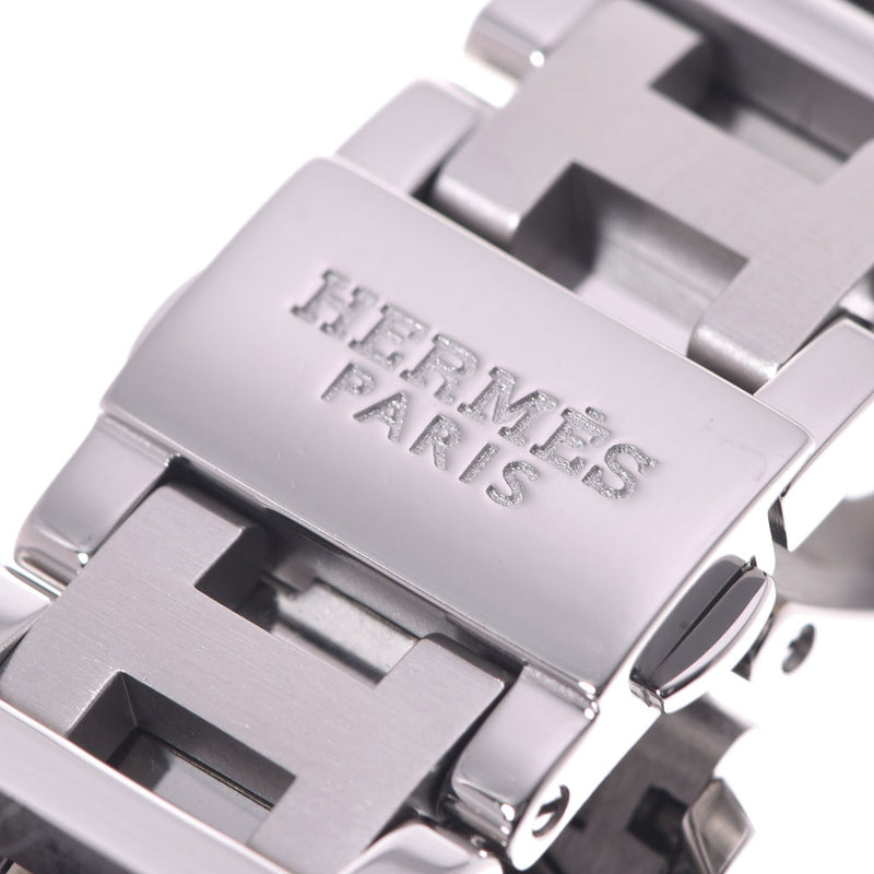 HERMES Hermes Clipper Chrono CL1.310 Ladies SS Watch Quartz White Dial A Rank used Ginzo