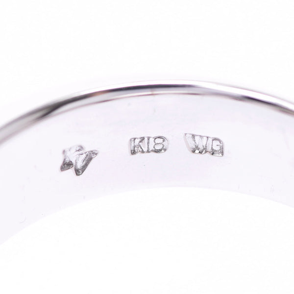 Ponte Vecchio ポンテヴェキオ ブラックダイヤ0.87ct ダイヤ0.46ct ハーフエタニティ 10号 レディース K18WG リング・指輪 Aランク 中古 銀蔵