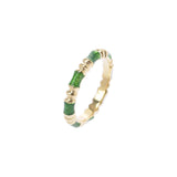 Tiffany＆Co。Tiffany11.5女士K18YG/COLED Stone Ring/Ring A Rank二手Ginzo